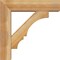 Ekena Millwork Balboa Block Rough Sawn Bracket w/ Offset Brace, Western Red Cedar, 6"W x 22"D x 22"H BKT0604X22X22BOA05RWR - alternate 2